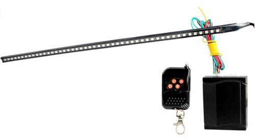 AMSLSIU Kit striscia di illuminazione stroboscopica per auto Knight Night Bar 7 colori RGB 22 pollici lampada lampeggiante 12V per accessori per rimorchi SUV