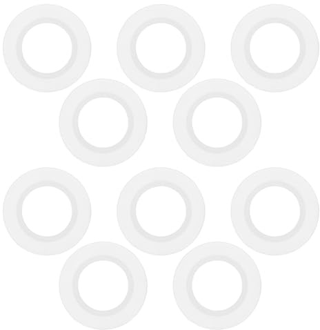 PRETYZOOM O-Ring Gasket Set 10-Pack Silicone Washers for Pop-up Sink Drain Stopper Basin Sealing Ring Leak Repair for Bathroom Kitchen Tub Drain 0.55In Diameter