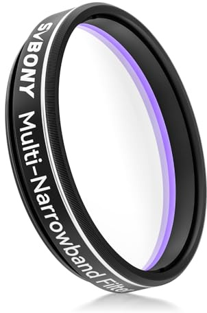 Svbony SV240 1,25” Filtre Multibande étroite pour Télescope, Filtre Antipollution NIR et Proche Infrarouge, Accessoires pour Télescopes Nébuleuses, Galaxies, Ciel Profond, Astrophotographie Urbaine