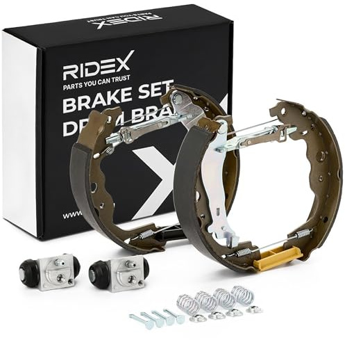 RIDEX 3859B0229 Kit de freins à tambour Arrière avec accessoires avec cylindre de roue Compatible avec RENAULT Kangoo 2 Express FW, FW0/1