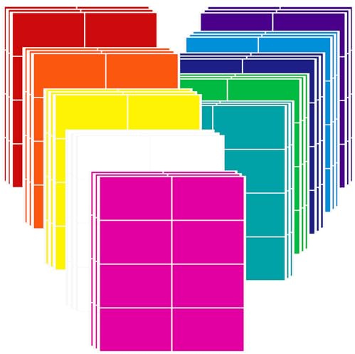 240 Stück Große Umzugsetiketten Etiketten Selbstklebend Bunt 12,7x7,6cm Aufkleber Umzugskartons, Umzugsaufkleber zum Beschriften von Umzugskartons, 10 Farben Klebeetiketten für Übersicht Beim Umzug
