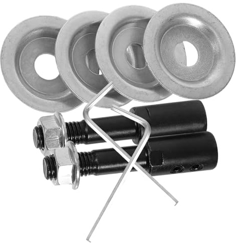 IMIKEYA 2 juegos Adaptador de Eje para Amoladora de Banco Accesorio de Motor y Husillo de Acero para Ruedas de Pulido y Esmerilado Alta Precisión y Durabilidad para Bricolaje y Reparación