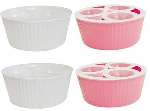 Neptuiby Fioriera idroponica, fioriera a 3 fori con indicatore del livello dell'acqua per bulbi di narciso giacinto, vaso da interno con scomparti separati da giardino all'aperto.