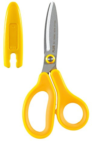 PLUS Japan Fitcut Curve Kids Scissors, Left-Handed, Yellow