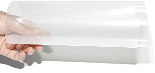 Rear Projector Film Adhesive Holographic Projection Film for Home Cinema and Office Presentation, Clear with a Little Grey, 8.3x11.7