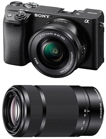 Kit Photo Personnalisé crée à l'aide de SONY Alpha 6400 Noir + 16-50 + 55-210