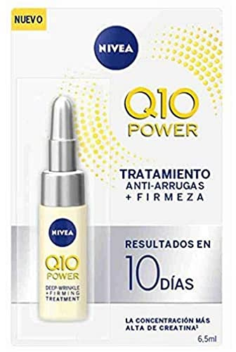 NIVEA Q10 Power Anti Tiefe Falten + Straffung 10 Tage Intensiv Kur für jünger aussehende Haut, 6.5 ml