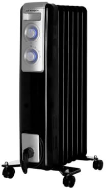 Orbegozo RN 1500 Radiatore Olio 7 Elementi 1500W Luce LED Termostato Regolabile Raccoglitori Rotelle