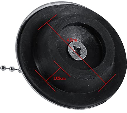 Chrom Küchenspüle Badezimmer Badewanne Abflussdeckel Stopper Massivmetall Abfallstopfen mit Kette Chrom Küchenwaschbecken Bad Badewanne Stopfen Abflussstopfen