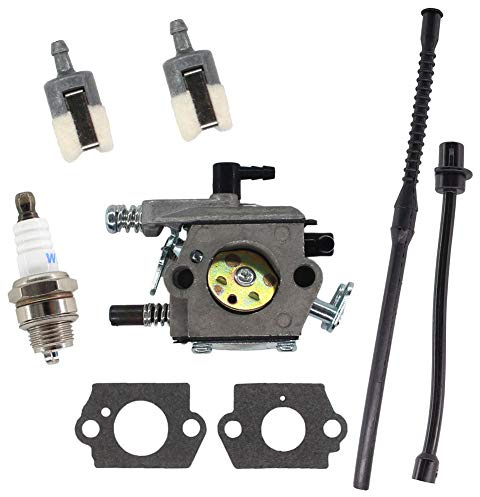 HURI Vergaser Zündkerze KraftstoffSchlauch für Kettensäge Fuxtec CS 3.0, CS 3.6 McDillen 5200 5800 Rotfuchs RS5200 RS5800 Aram-Trade 5200 5800 Tarus 5200 5800 Timbertech KS5200 KS5800