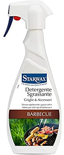 STARWAX - Detergente sgrassante plancha e barbecue - Scoglie i grassi cotti - Ideale per tutti i tipi di barbecue - Idoneo al contatto alimentare - Prodotto in Francia - 500 ml
