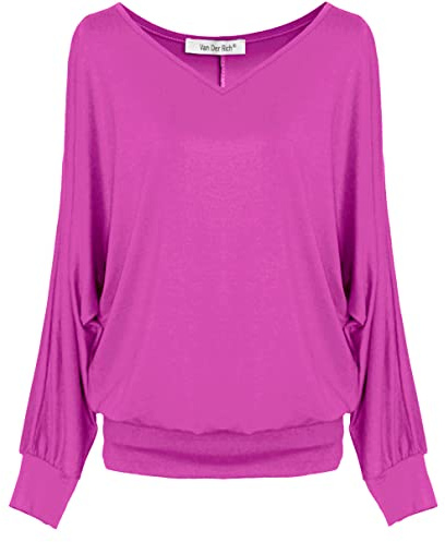 Van Der Rich ® - T-Shirt Basic a Maniche Corte Tinta Unita Top - Donna