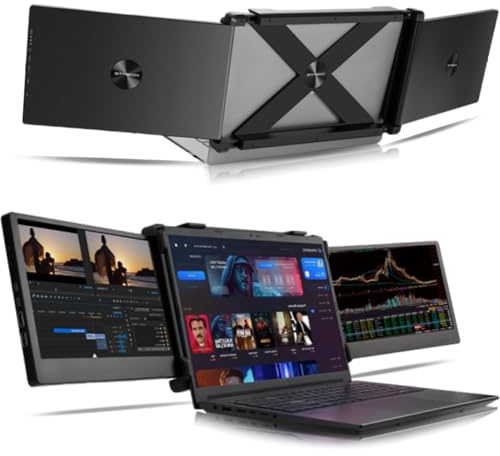 Bewinner Extensor de Pantalla para Computadora Portátil de 11,6 Pulgadas FHD 1080P, HDR IPS Monitor para Juegos Edición de Video Monitor Triple Portátil para Computadora Portátil de 12,1