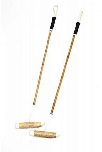 Bamboo Root Cane Polo Mallets, Set of 2