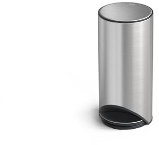Joseph Joseph Arc 30L Pedal Bin, Easy Push, Odour Seal, Soft-Close, Fingerprint-Proof, Removable Bucket, Stainless Steel