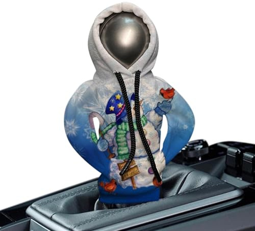 Aizuoni Schalthebel Hoodie, Weihnachten Gangschaltung Hoodi, Schaltknauf Hoodie, Schalthebelabdeckung | Lustiger Schaltknaufbezug, Weihnachts-schaltknüppel Hoodie Deko, Auto-Schaltknauf-Hoodie,