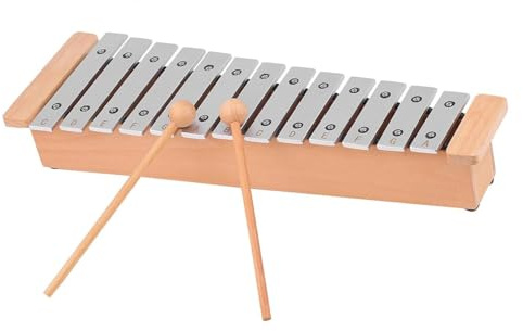 Xylophon 13-Noten-Glockenspiel Tragbares Aluminium-Klavier-Xylophon-Schlaginstrument Musikinstrument
