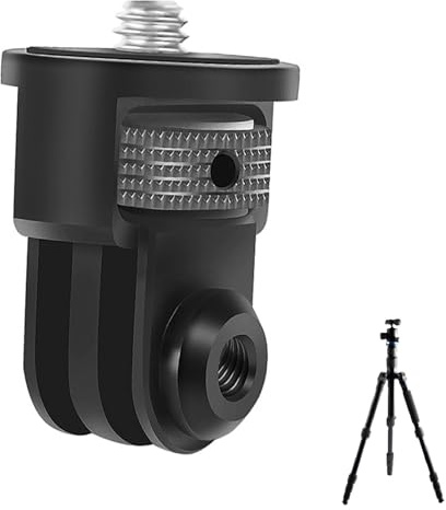 Xiciki Aluminium 1/4 Zoll Adapter, Drehbar Stativ Gewinde Adapter,360°Einstellung Stativ Adapter,Aluminium Stativ Adapter für GoPro,Adapter für Sony, Xiaomi oder Andere Aktion Kamaras