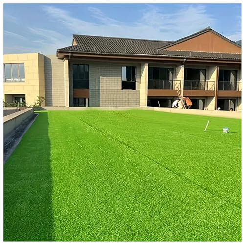 Premium Kunstrasen für Garten, Spielplatz und Balkon, umweltfreundlicher und langlebiger Rasenteppich für Terrasse und Haustierbereiche, pflegeleichter Kunstrasen (1 x 4 m)