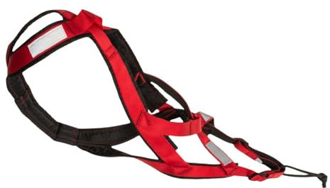 Zuggeschirr für Hunde,Hundeschlittengeschirr zum Ziehen | Hundezuggeschirr aus hochfestem Nylon,Reflektierender Riemen, Schlitten-Hundewagen, gewichtetes Geschirr für Hundetraining, Bikejöring, Skijör