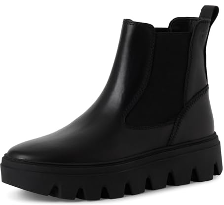 Tamaris 1-25405-45, Botas Estilo Chelsea Mujer, Piel Negra, 39 EU