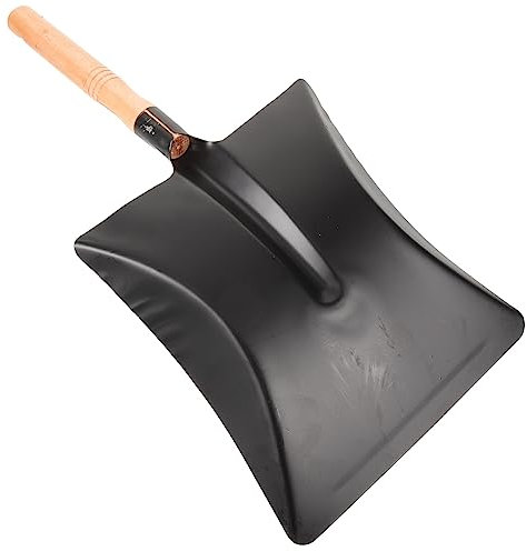 ibasenice Pala De Hierro Pequeña para Jardín Familiar Mango De Madera, Herramienta Multifuncional para y Aflojar Tierra, Resistente y Ligera para Uso Doméstico