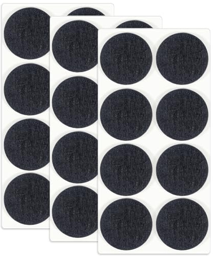HNR 40mm Filzgleiter, 24 Stück Möbelgleiter Filzpads 3mm Dick Bodenschutz | Bodenschutz fur Mobelbeine, StuhlTischbeine