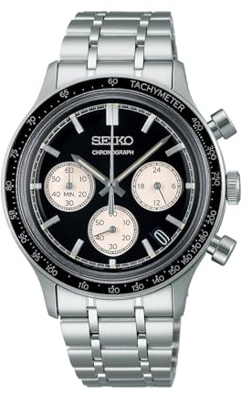 Seiko, orologio da uomo, analogico, con cinturino in acciaio inossidabile, SSB479P1