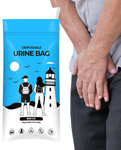 Sacchetti Per Urina Da Viaggio 900ml Orinatoio Urinario Antifuoriuscita | Contenitore Per Urina Per Donne, Anziani, Bambini, Campeggio, Escursionismo, Zaino In Spalla, Auto, Viaggio , , Casa