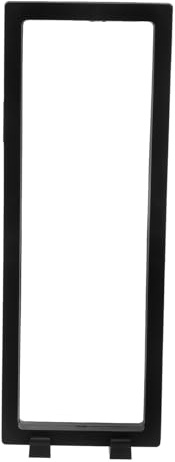 OUNONA Cadre D’Exposition Flottant 3D en Plastique Transparent Noir 30X11 CM pour Présentation de Spécimens Boîte à Bijoux Flottante Polyvalente Support D’Affichage pour Plantes