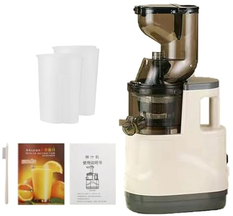 Kaltpress-Entsafter mit neuem Futterschacht-Design – Effiziente Zellstofftrennungstechnologie für häusliche Obst- und Gemüsesaftung, große Kapazität und hackenfreie Filtration