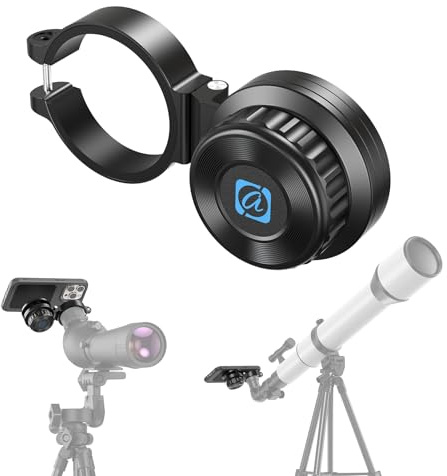 APEXEL Adaptador Universal magnético para teléfono móvil para prismáticos, monoculares, observación de Aves, telescopios y microscopios. Adaptador telescópico Ocular de 45-55 mm, Apto para Todos los