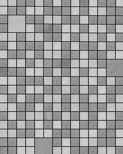 EDEM Küchen Bad Tapete 1033-16 Vinyltapete geprägt mit geometrischen Formen und metallischen Akzenten silber platin grau 5,33 m2