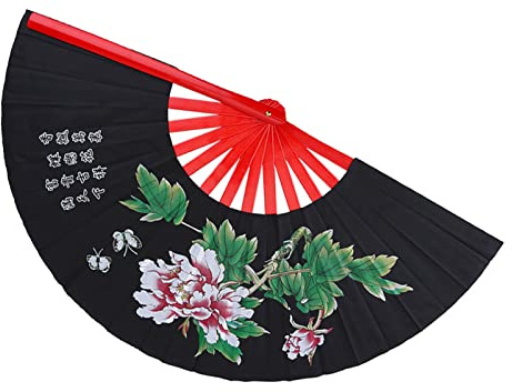 Tai Chi Fan, Kinesisk Fan Tai Chi Fan, Kinesisk Kung Fu Kampsport Fan Bambu Silk Fan Höger Wushu Dansföreställning Övning Träning Folding Fan Hand Fan Kung-Fu Fan F