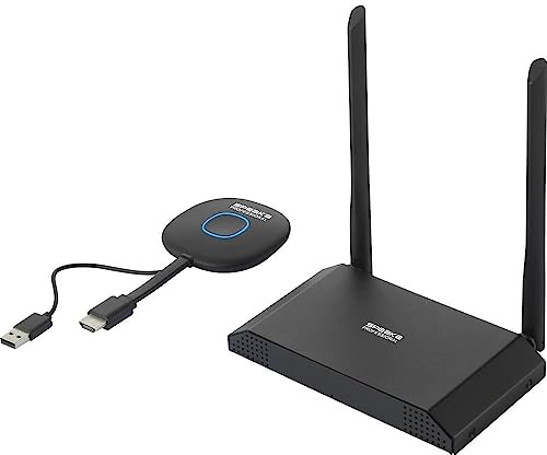 SpeaKa Professional SP-VShare Drahtloses 4K UHD Präsentationssystem 4fach Multi Viewer, Digital Whiteboard-Funktion, SI