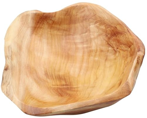 Zerodeko Root Carved Solid Wood Fruit Plate Candy Dish Handmade Storage Bowl Salad Mixing Bowl Wood Pallet Vegetables Bowl Wooden Dishes Appetizers Decorative Wooden Bowl Cereal Bowl Bread