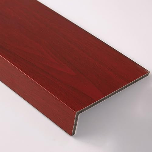 Fensterbank Fensterbankabdeckungen Für Den Innenbereich Von Häusern, Simsschutz/ Schwellenabdeckung Rot-grau, Wasserdicht Waschküche Badezimmer Fensterabdeckungsbrett ( Color : #1 , Size : AxB(30x150C