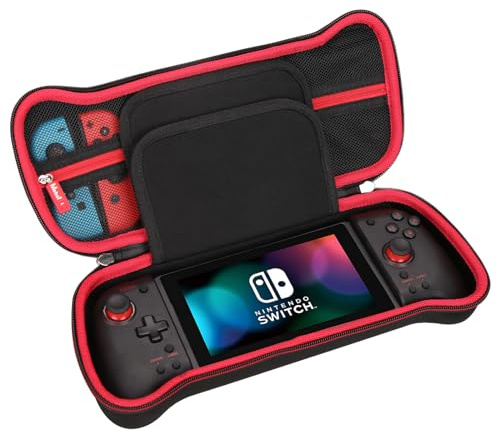 Mchoi Mobile Gaming Controller Case Fits for Hori Split Pad Pro Controller, with Mesh Pocket for USB Cable and Accessories