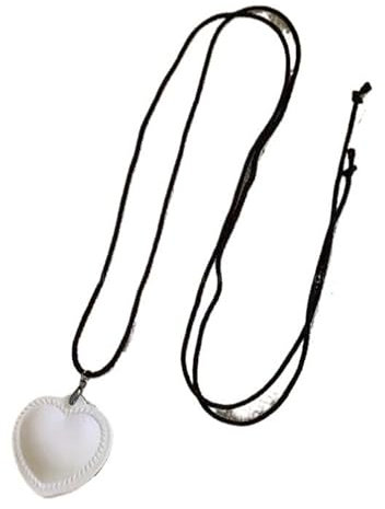 GIAYEU Pulloverkette, Pulloverkette, Halsketten & Anhänger, Vintage, Lange Halskette for Frauen, Aufhängung, Schmuck, Zubehör, Ketten, Halsbänder, 1 Stück(White)