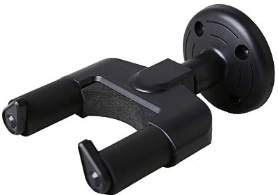 COSMEVIVI Gitarrenaufbewahrungshaken Aus Hochbelastbarem Eisen Mit Polsterung Schwarzer Gitarrenwandhalter Für Gitarre Banjo Ukulele Zur Platzsparenden Instrumentenaufbewahrung