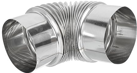 jojofuny Edelstahl Kaminrohr Auspuffkrümmer Für Holzofen Heizofen Metallheizofen Edelstahlrohr Abgasrohr Rohre