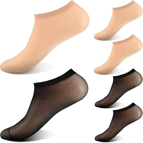 200 stycken engångs prova strumpor fotstrumpor nylonstrumpor engångsstrumpor för gäster kvinnor män, svart, naken, one size