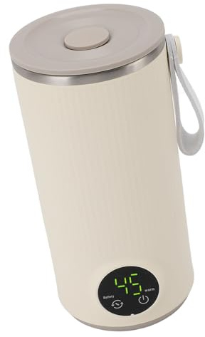 Mezclador de Calentador de Botellas Portátil, 400 Ml de Hervidor Eléctrico de Viaje, Mini Hervidor de Agua, Mini Tetera Inalámbrica 6000 MAh Recargable, Fórmula de Calentamiento