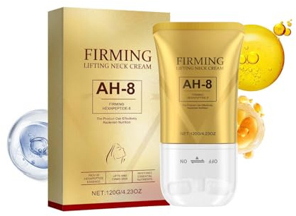 Firming Lifting Neck Cream halsstrammande kräm med rulle – 120 g anti-rynkkräm, uppstramande och vårdande kräm för hals och dekolletage – för djupverkande effekt och utjämning av rynkor