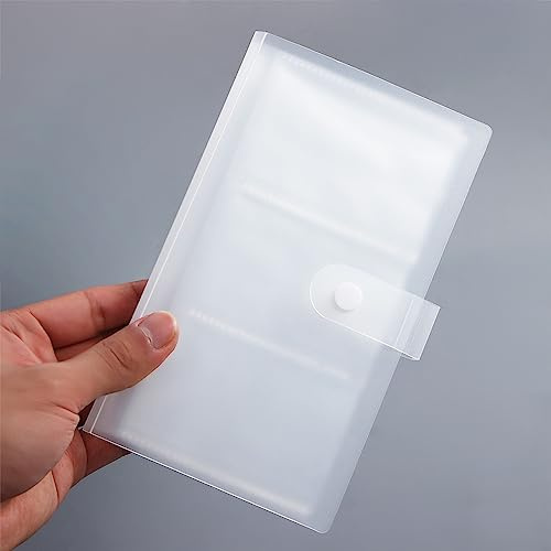 Libro transparente para tarjetas de visita, 240 ranuras de plástico, organizador de tarjetas de visita, soporte para tarjetas de identificación, libro de fotos para hombres y mujeres