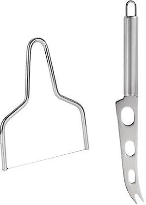 Holibanna 1Juego Conjunto De Cortadores De Queso Inoxidable Cuchillo Rebanador y Guillotina Para Lonchas De Queso Cocina y Comedor