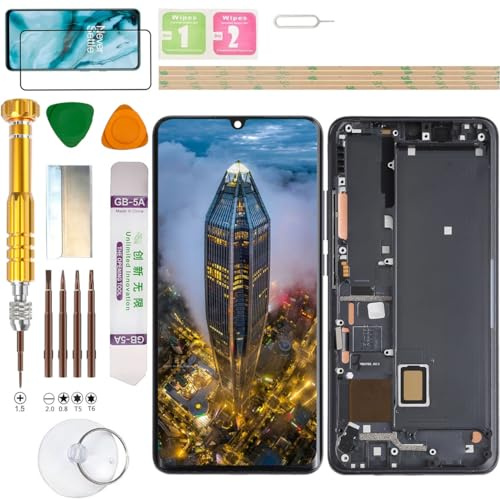 Gadget Troops Pantalla LCD (sin huellas dactilares) para Xiaomi Mi Note 10 Lite M2002F4LG / Note 10 M1910F4G / Note 10 PRO M1910F4S Kit de repuesto de pantalla (negro)