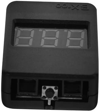 Warmhm Lithium Battery Checker Lipo Battery Tester 1-8s Lcd Backlight for Rc Model Black