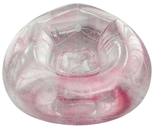 Unikicool Aufblasbare Transparente Stuhl,Transparentes Aufblasbare Lazy Sofa Sessel,transparentes aufblasbares campingsofa,Transparenter Aufblasbarer Sofa-Sitz,für Camping,Strand,Musikfestivals