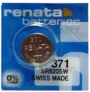 Watch Batteries 1.5V & 3V – Silver Oxide and Lithium Coin Cell Button Batteries – Suitable for Analog & Digital Watches (1, 371 (SR920SW))